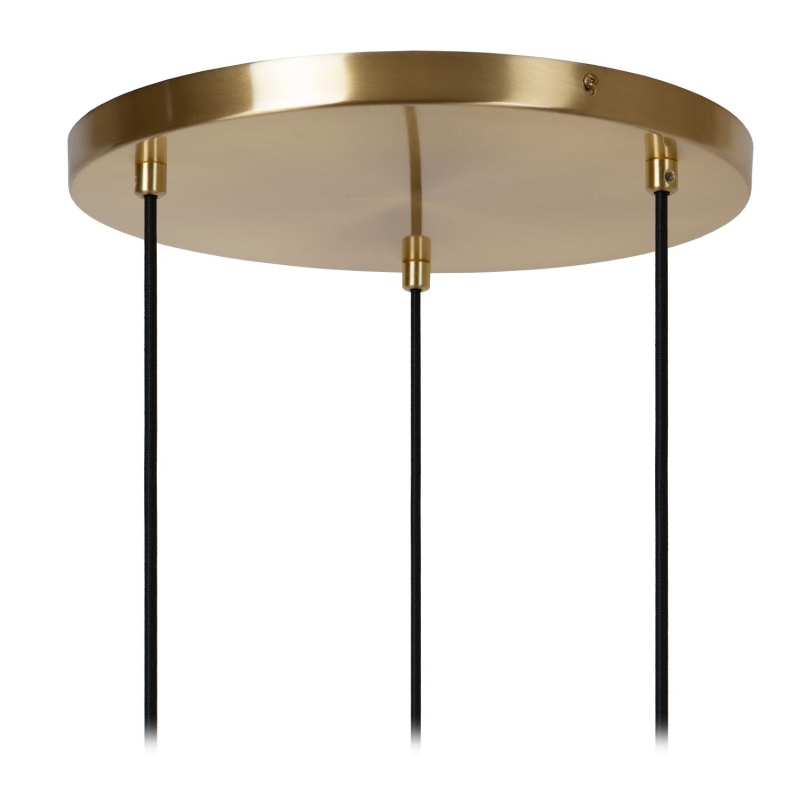 Lucide ALICENT - Pendant light - Ø 35 cm - 3xE27 - Matt Gold / Brass